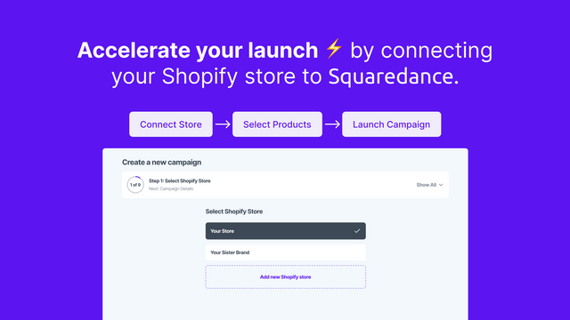 Acelere seu lançamento conectando sua loja shopify