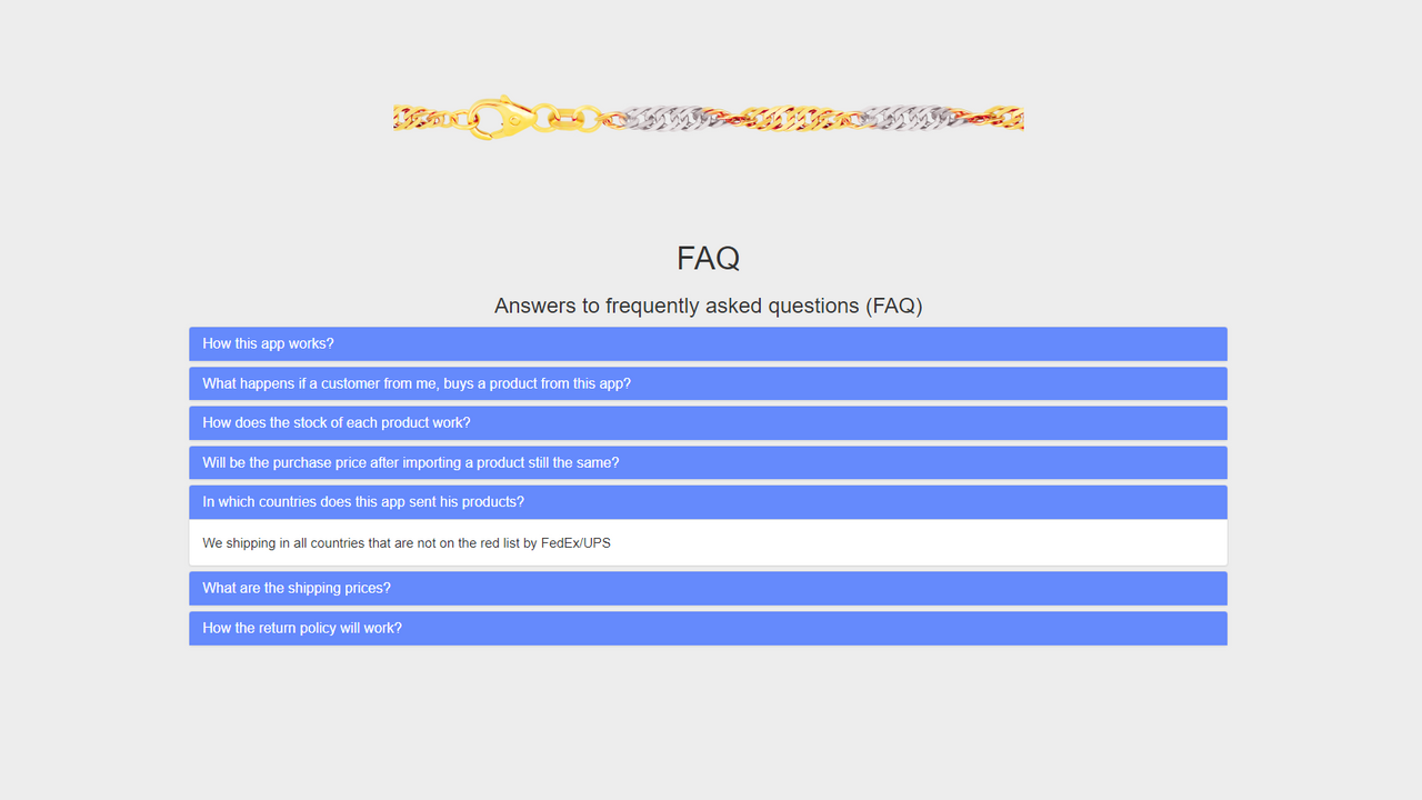 FAQ sur notre application et service