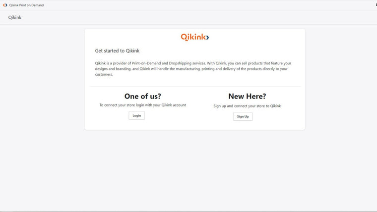 Qikink Print on Demand Screenshot