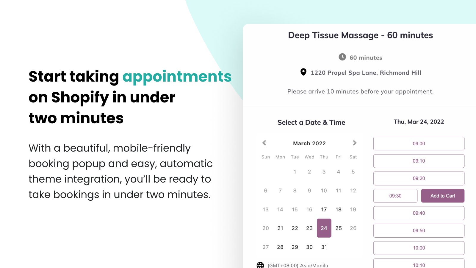 Appointment Booking App Propel Screenshot