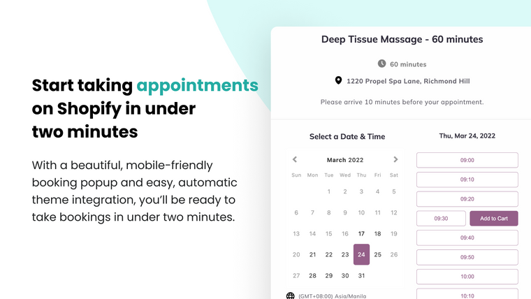 Appointment Booking App Propel Screenshot