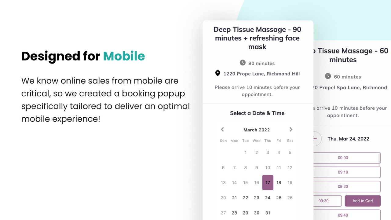 Propel Appointments is designed for mobile