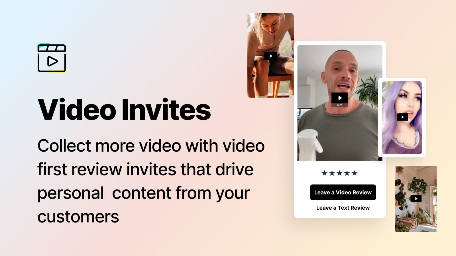 Invitations à la revue vidéo en premier