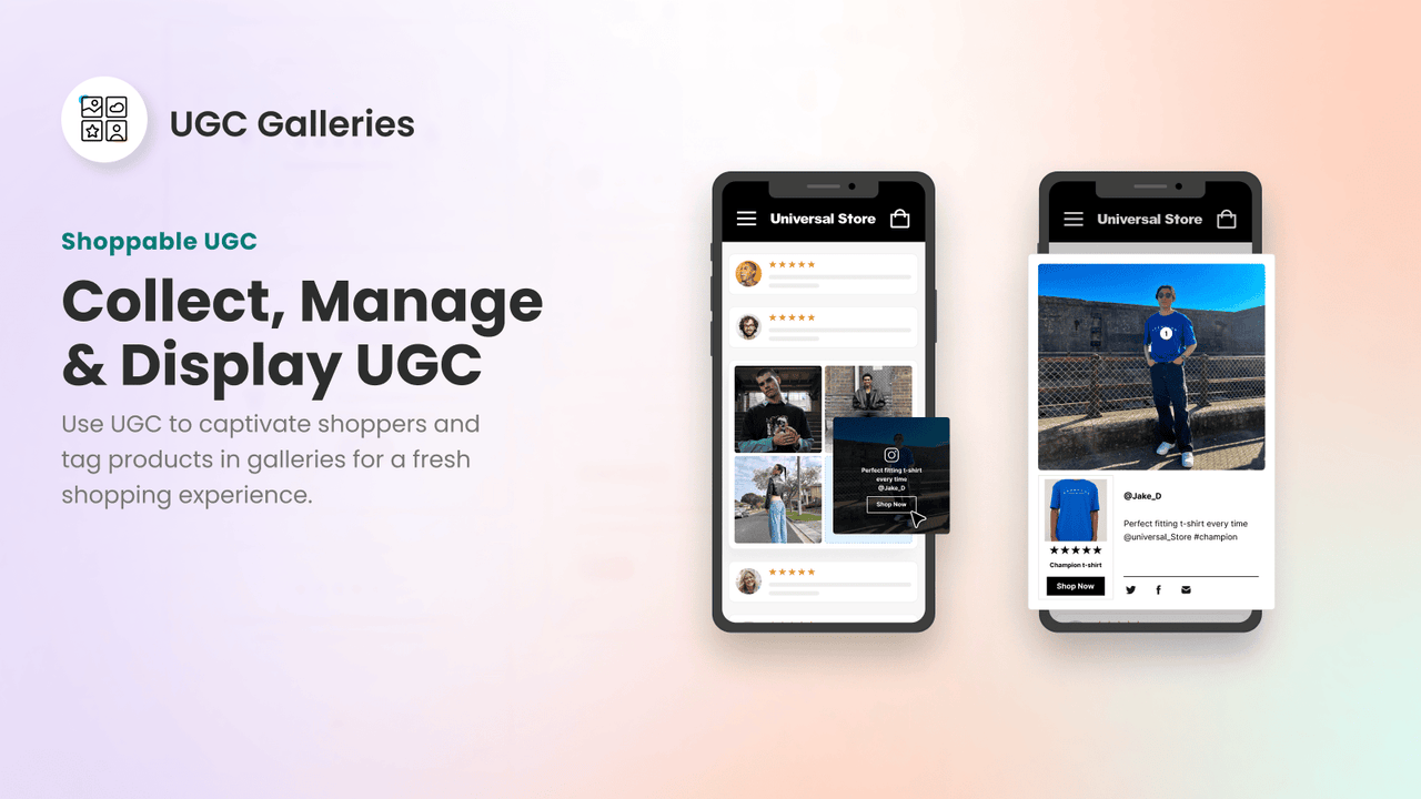 Shoppable UGC Gallaries 