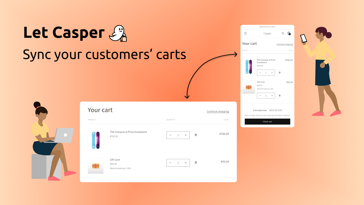 Casper ‑ Cart Sync Screenshot