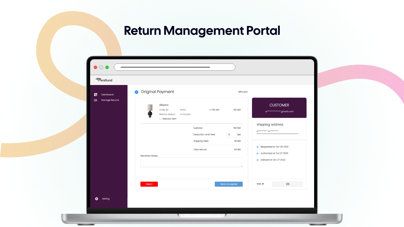 Return Management Portal