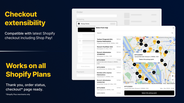 Globe - 为Shopify Plus和普通商店集成自提点