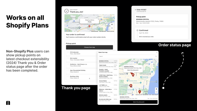 Globe - Pickup Point integration for all shopify plans