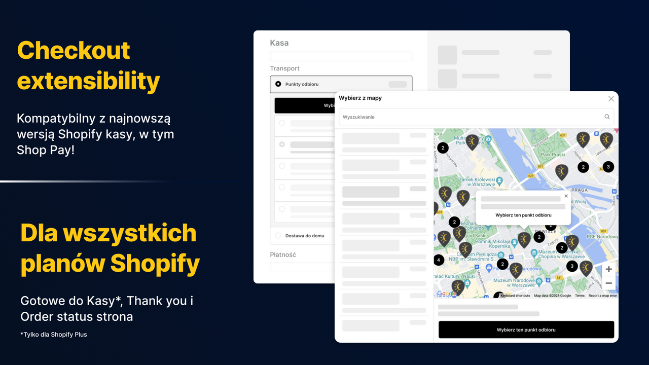 Globe - integracja punktu odbioru dla Shopify sklepów