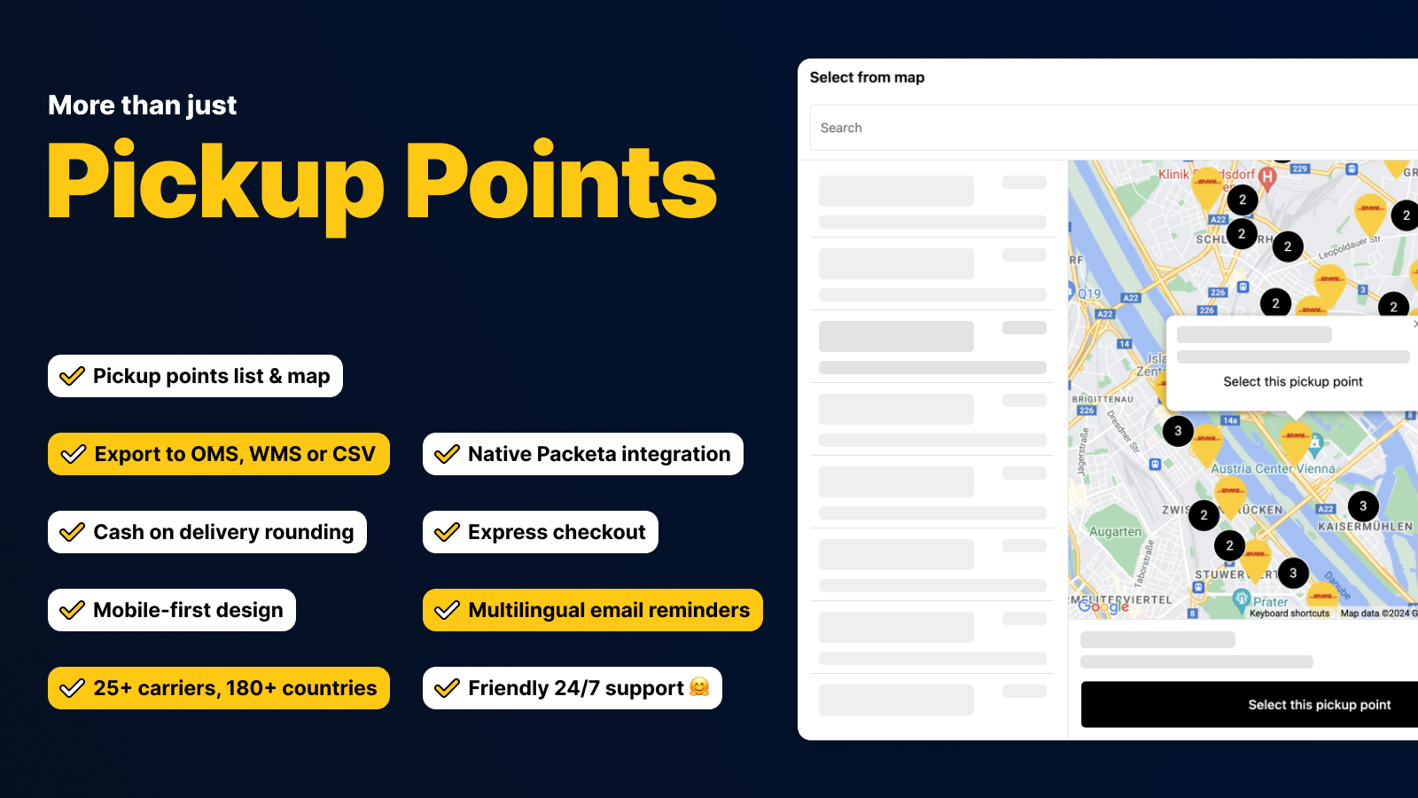 Globe - In-checkout Pickup Points for all Shopify stores