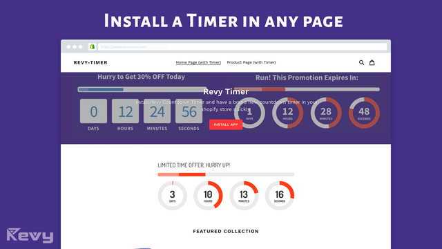 Installeer countdown timer op elke pagina, startpagina, productpagina, etc