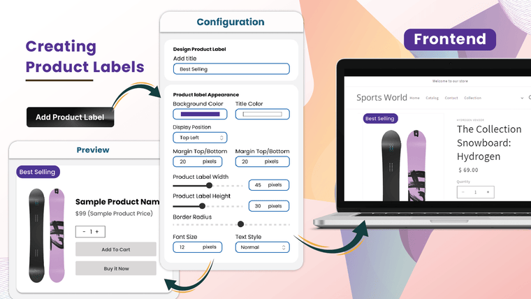 STAR Product Labels & Badges Screenshot