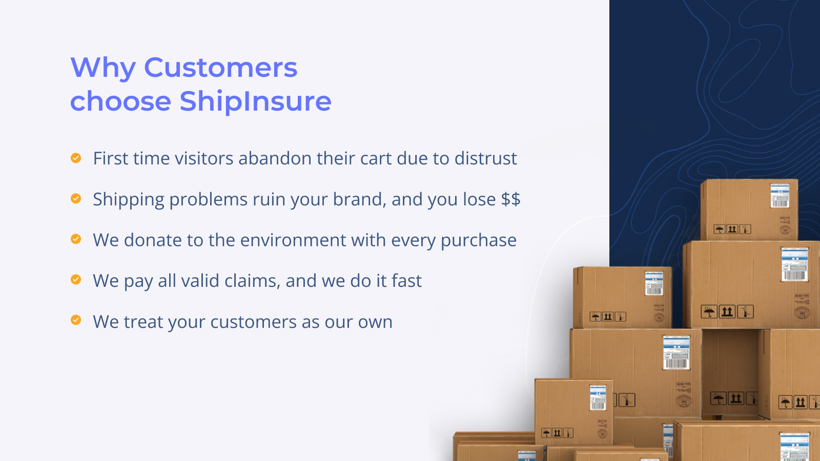 为什么客户选择ShipInsure Shipping Protection