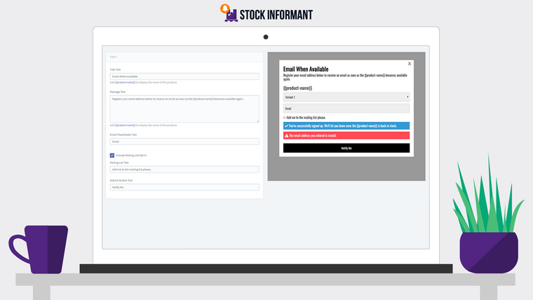 Stock Informant Restock Alert Screenshot