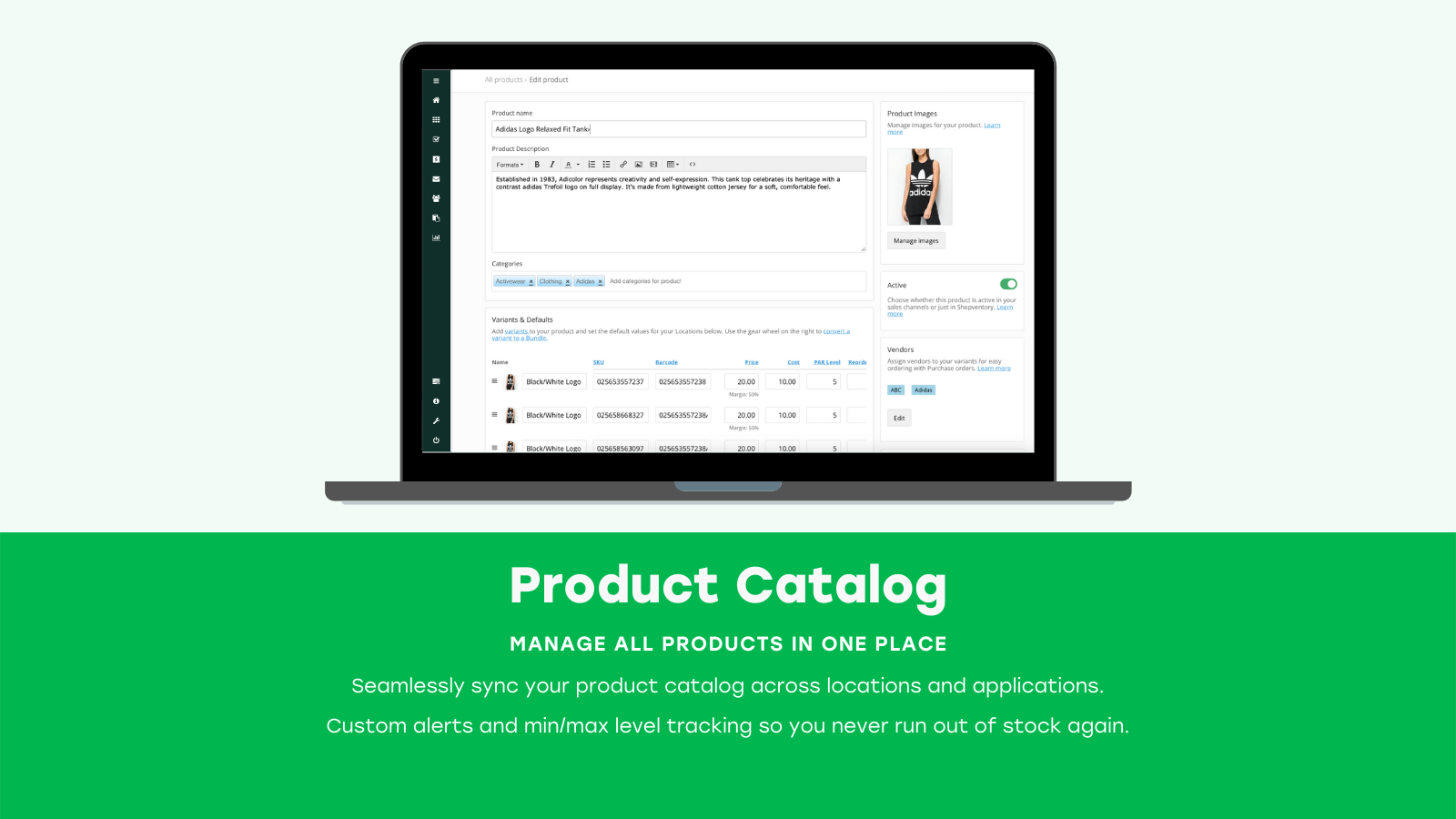 Product management system. All online