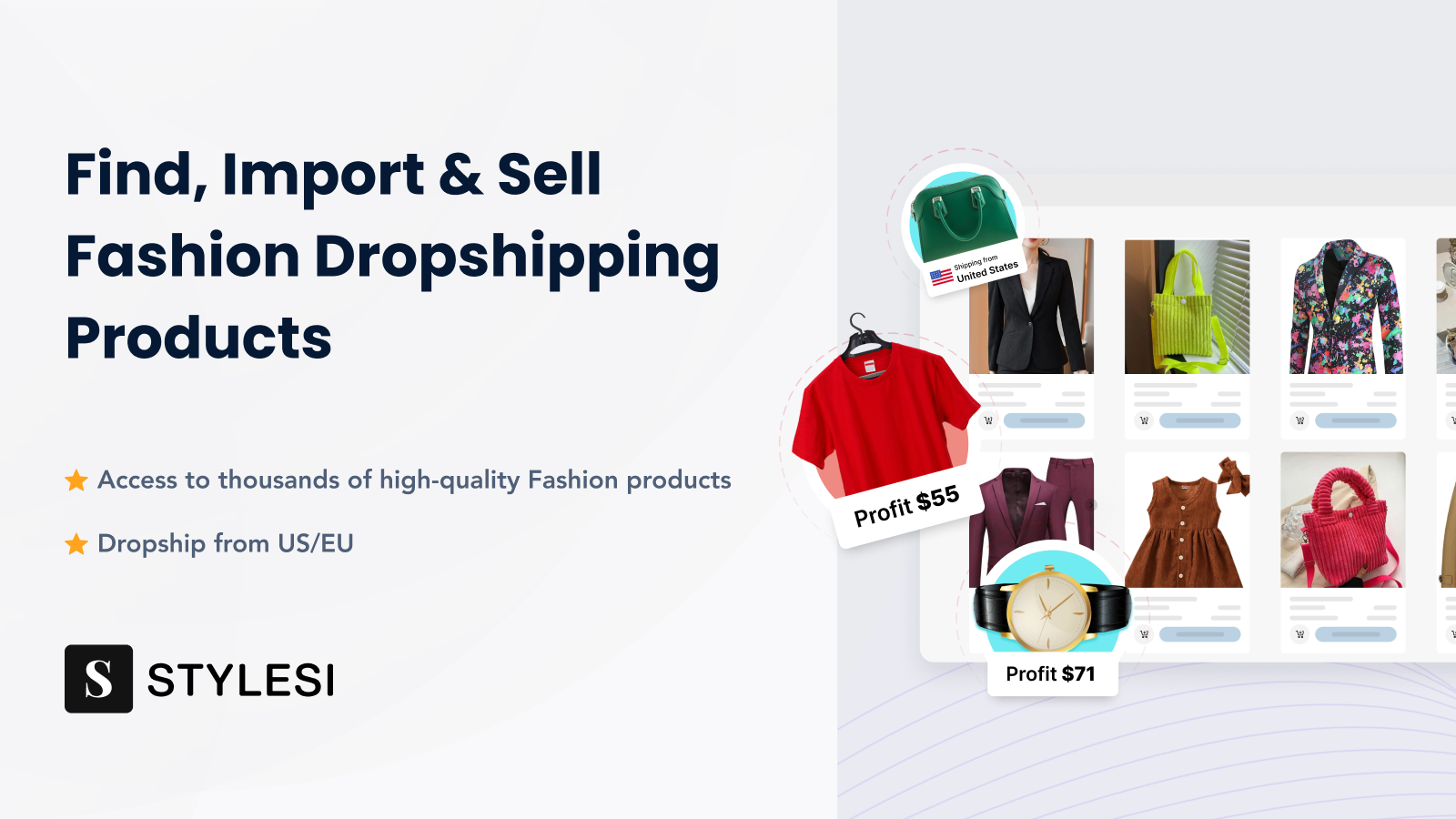 Vind, Importeer & Verkoop Mode Dropshipping Producten