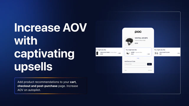 øg AOV med upsells og cross-sells