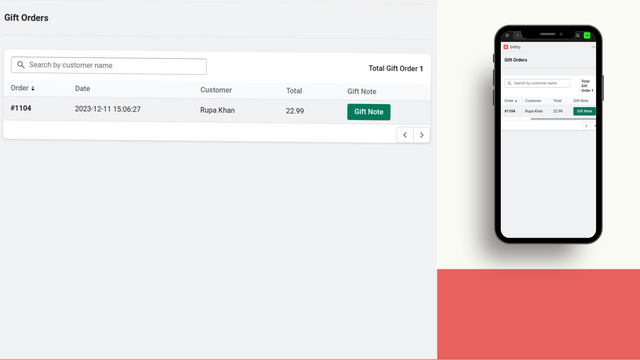 Giftify Order Page