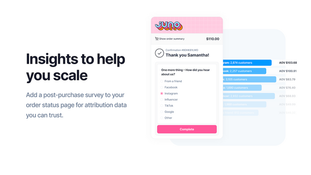 LoudHippo attribution post purchase survey for Shopify