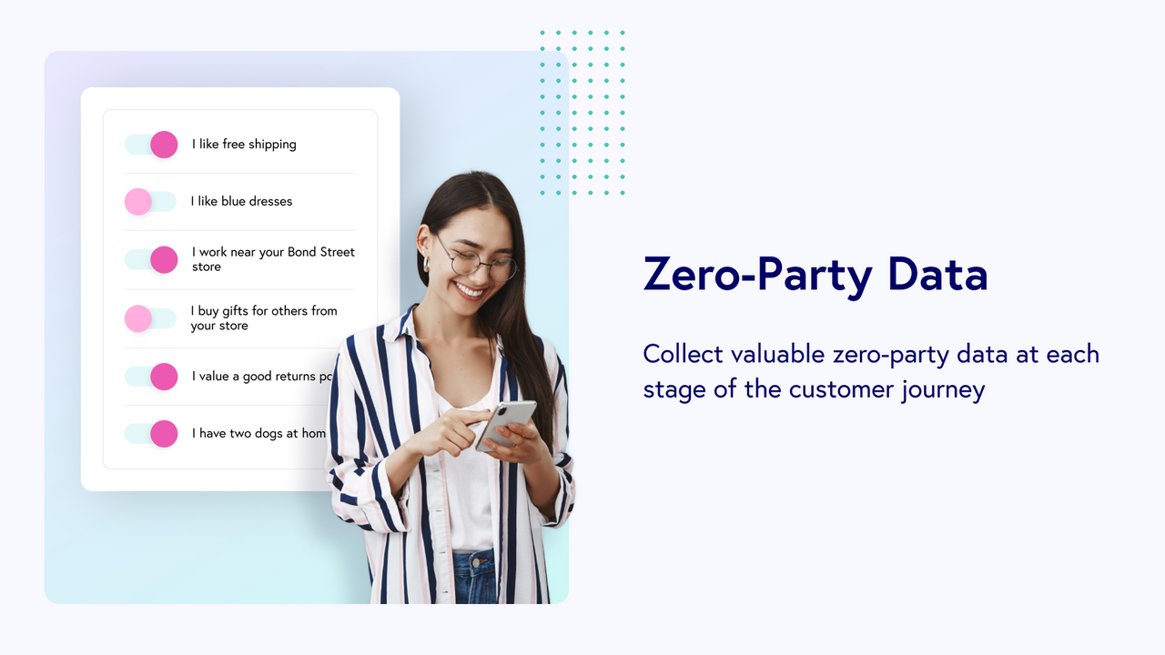 Colete insights de dados zero-party com pesquisas pós-compra