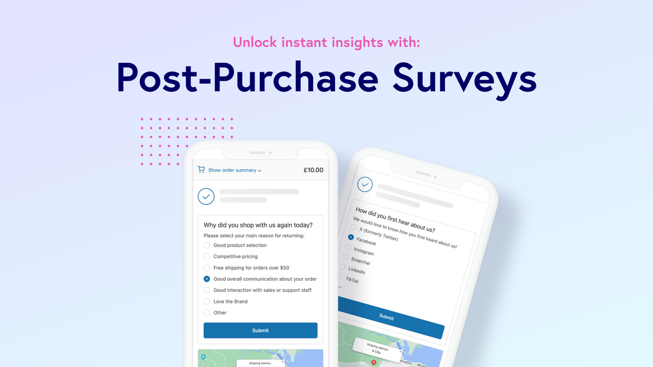 Post Purchase Surveys
