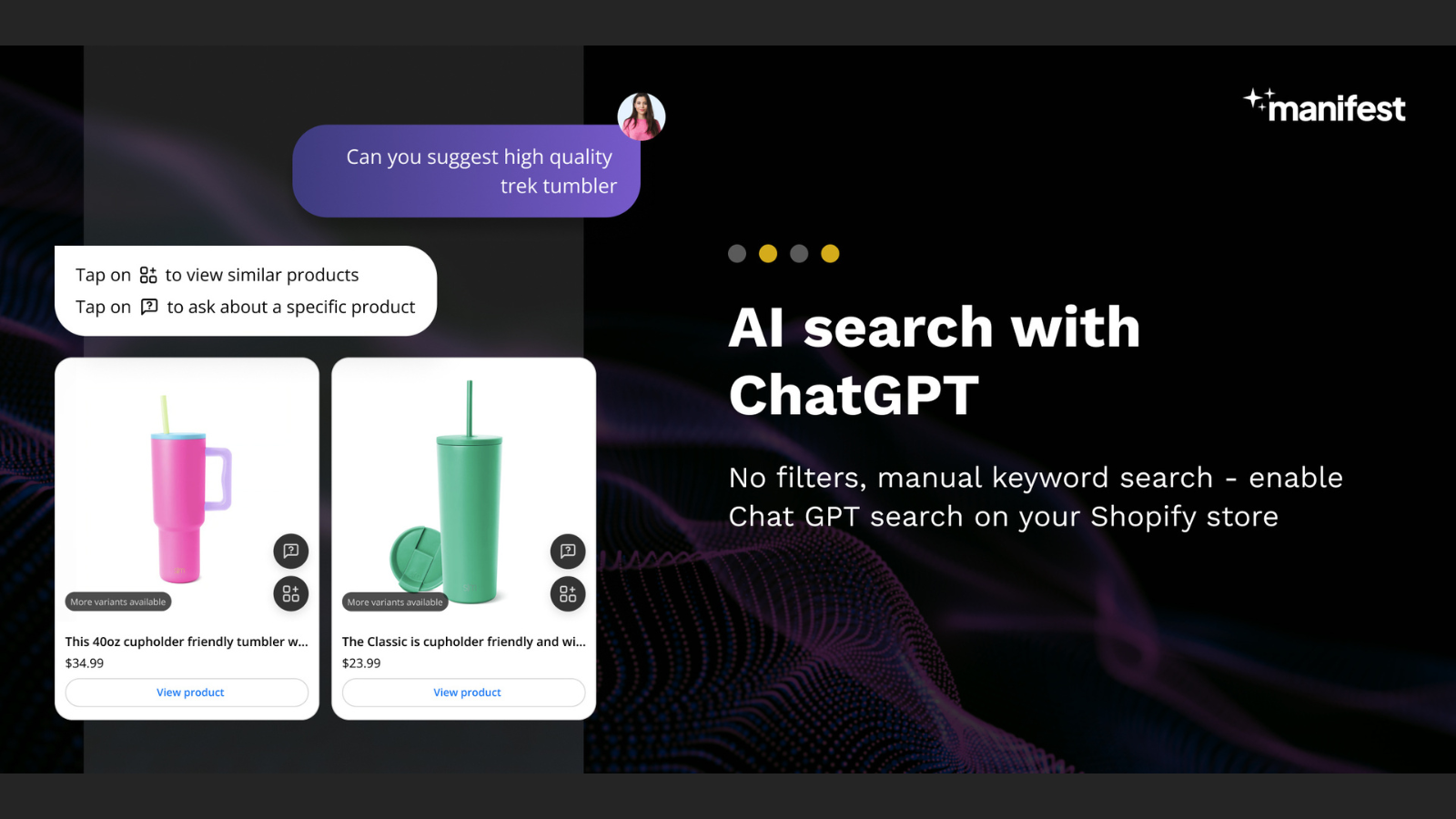 Manifest AI Chatbot + ChatGPT Screenshot