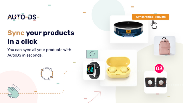 Sync your products in a click