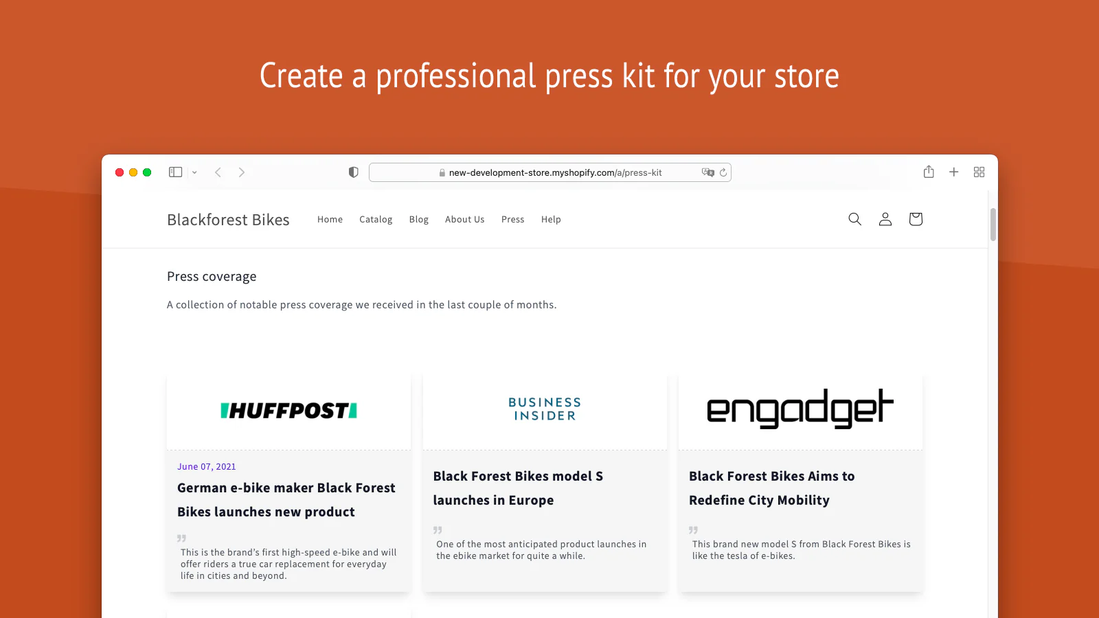 Pressify: Create a professional press kit