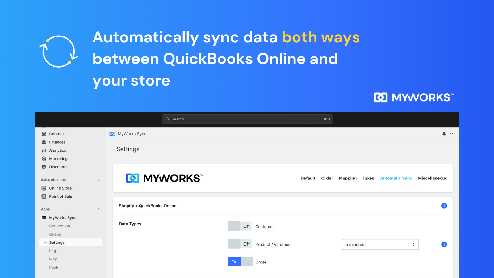 QuickBooks Sync by MyWorks Screenshot