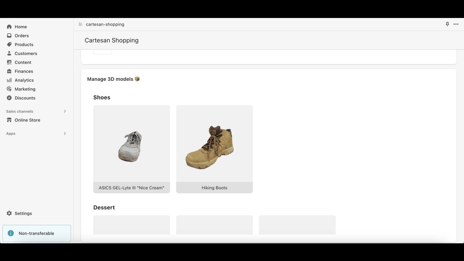 Manage and generate 3D models