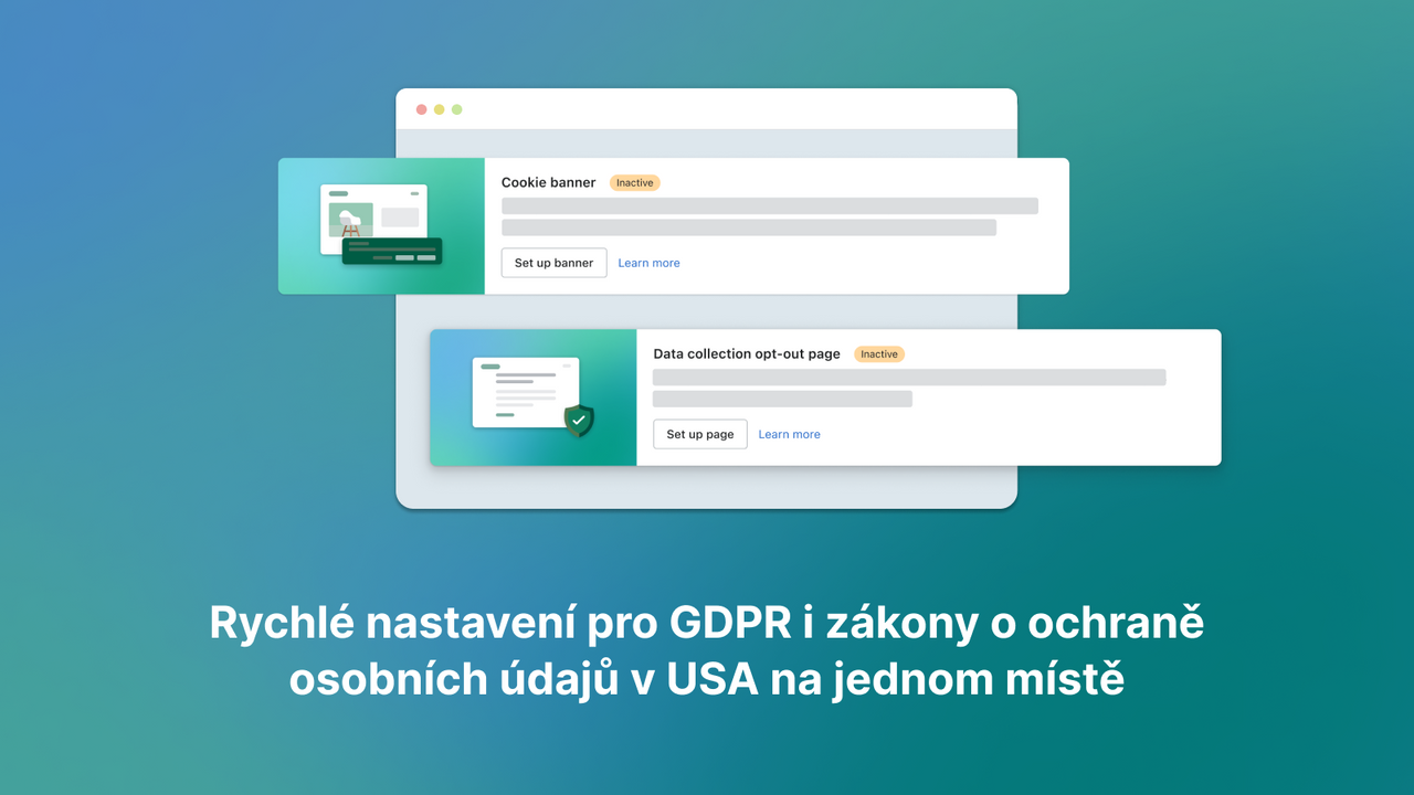 Rychlé nastavení pro GDPR i zákony o ochraně osobních údajů v US