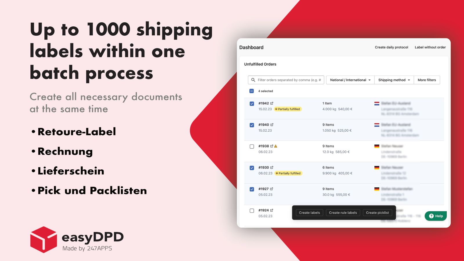 DPD Shipping | easyDPD Screenshot