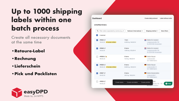 DPD Shipping | easyDPD Screenshot