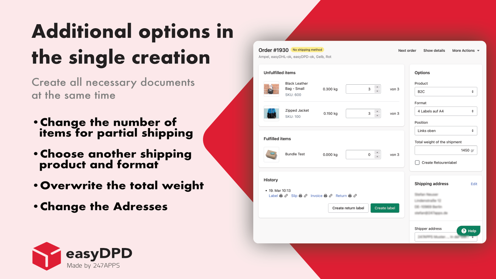 DPD Shipping | easyDPD Screenshot