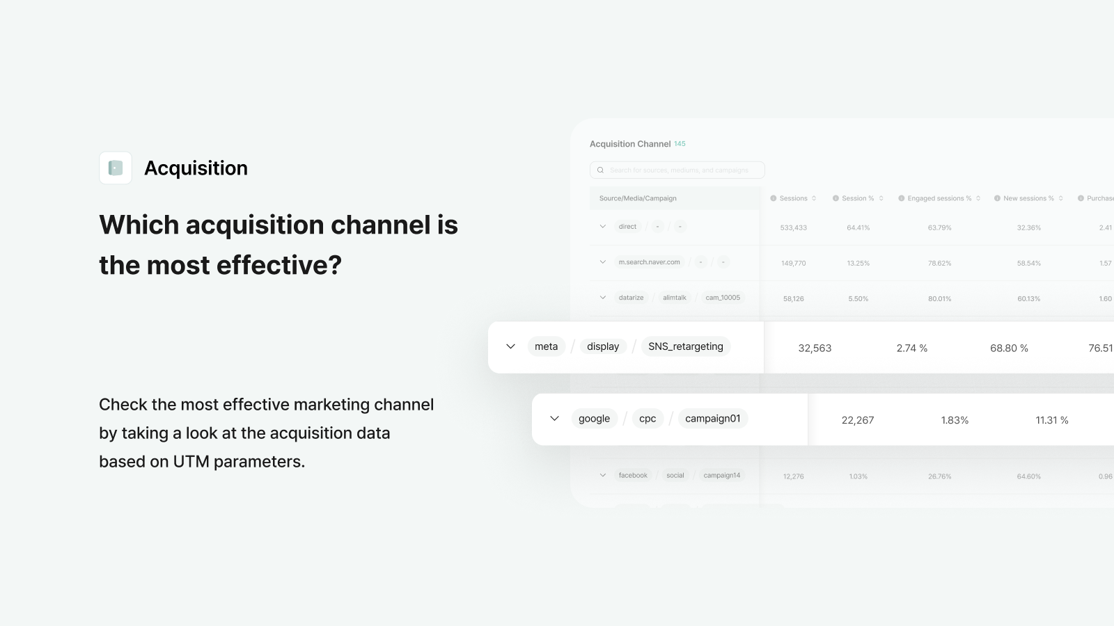 Datarize user traffic acquisition analytics