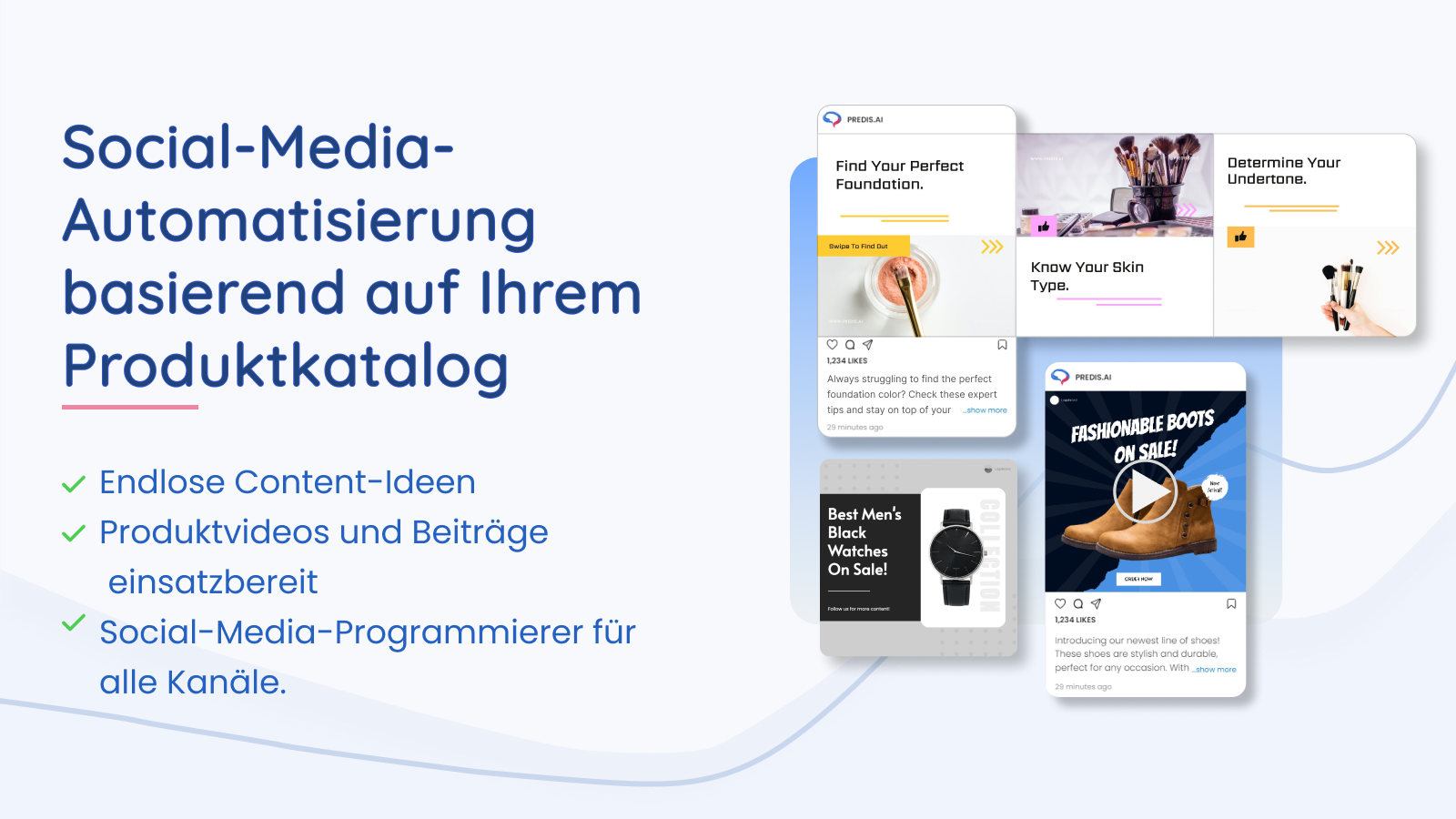 Social Media Automatisierung basierend auf Ihrem Produktkatalog