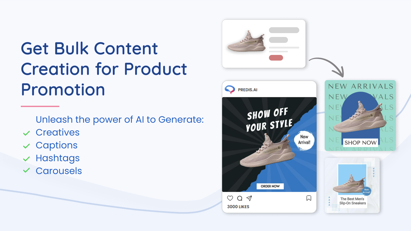 AI content creatie. Genereer content ideeën in bulk