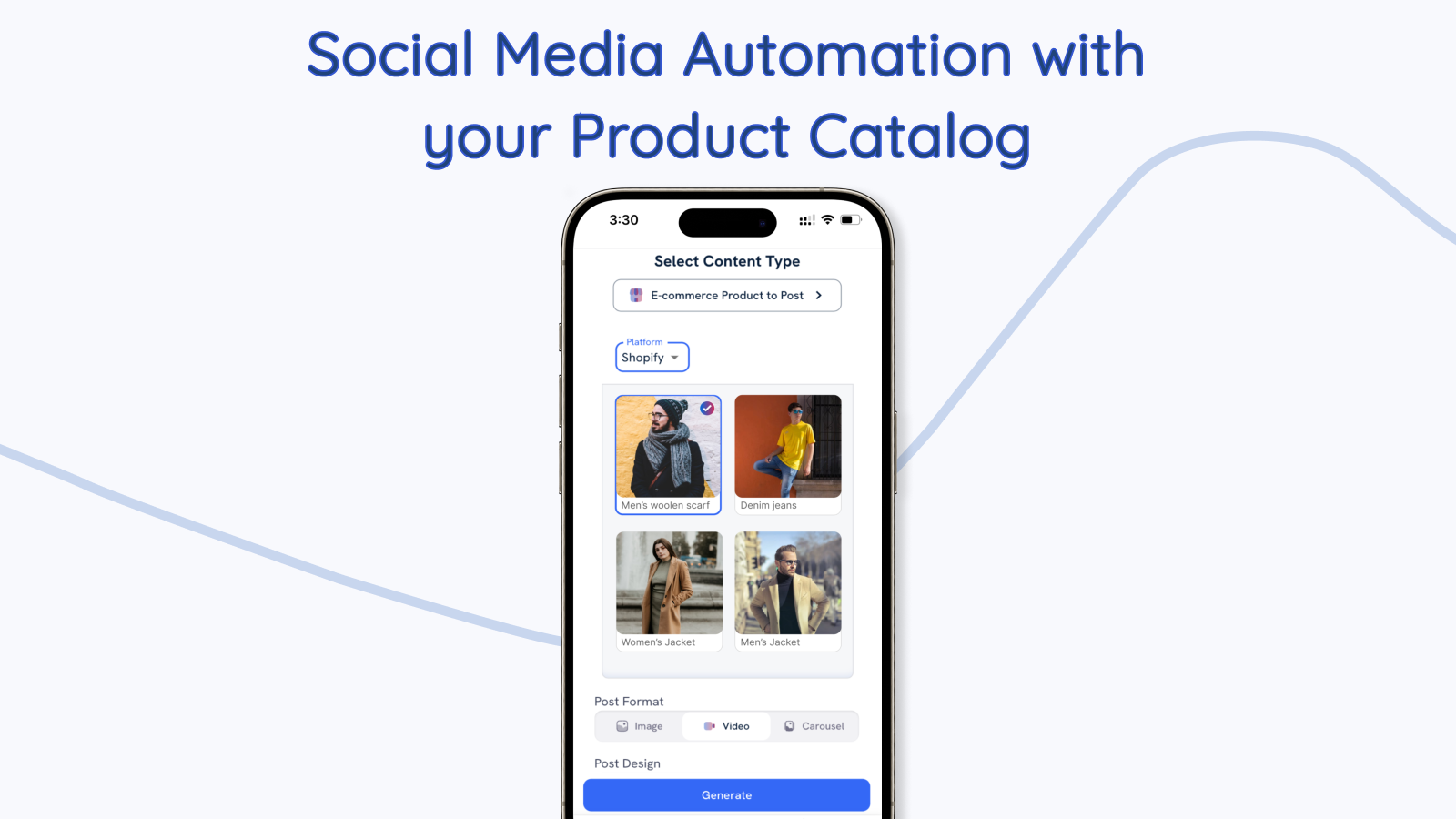 Social Media Automation baseret på din produktkatalog