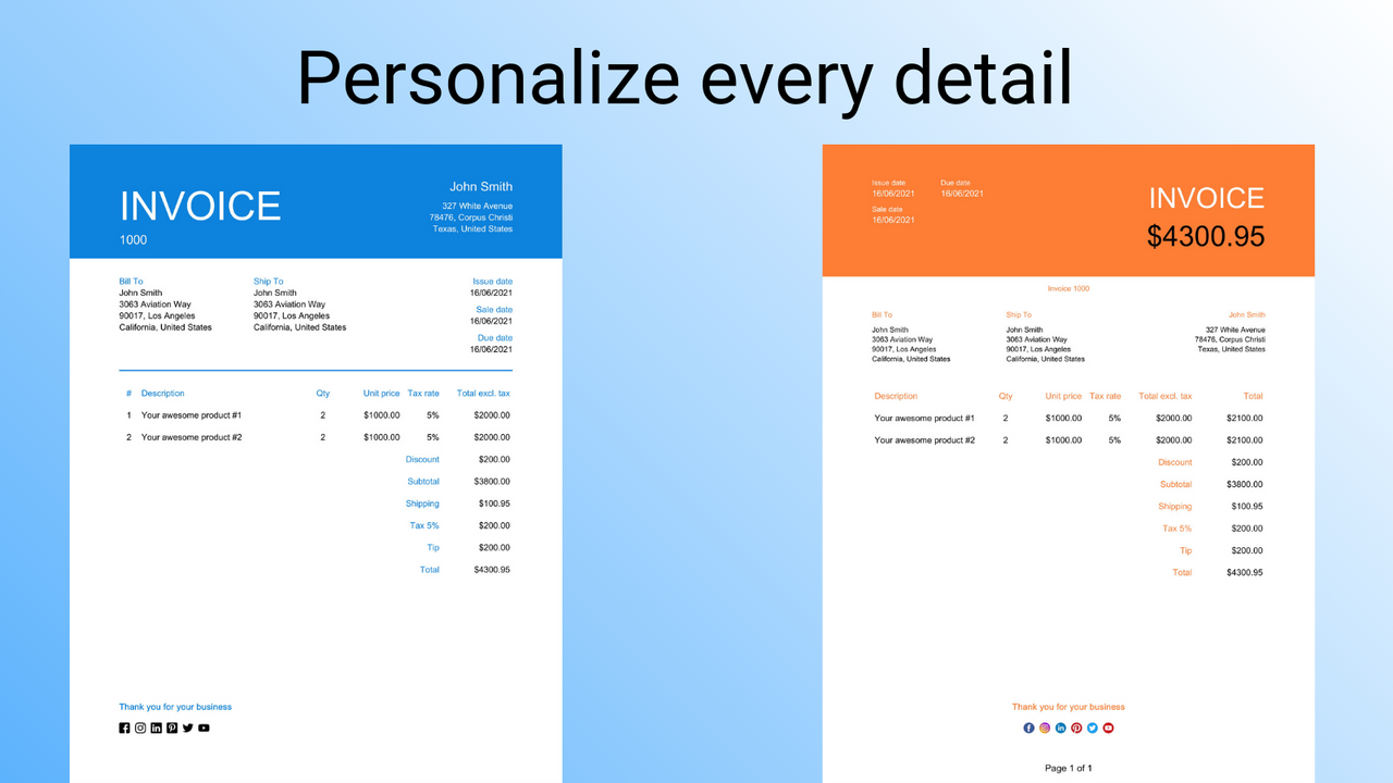 Jedes Detail personalisieren