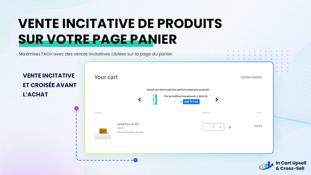 Offer upsells & cross sells on the cart page