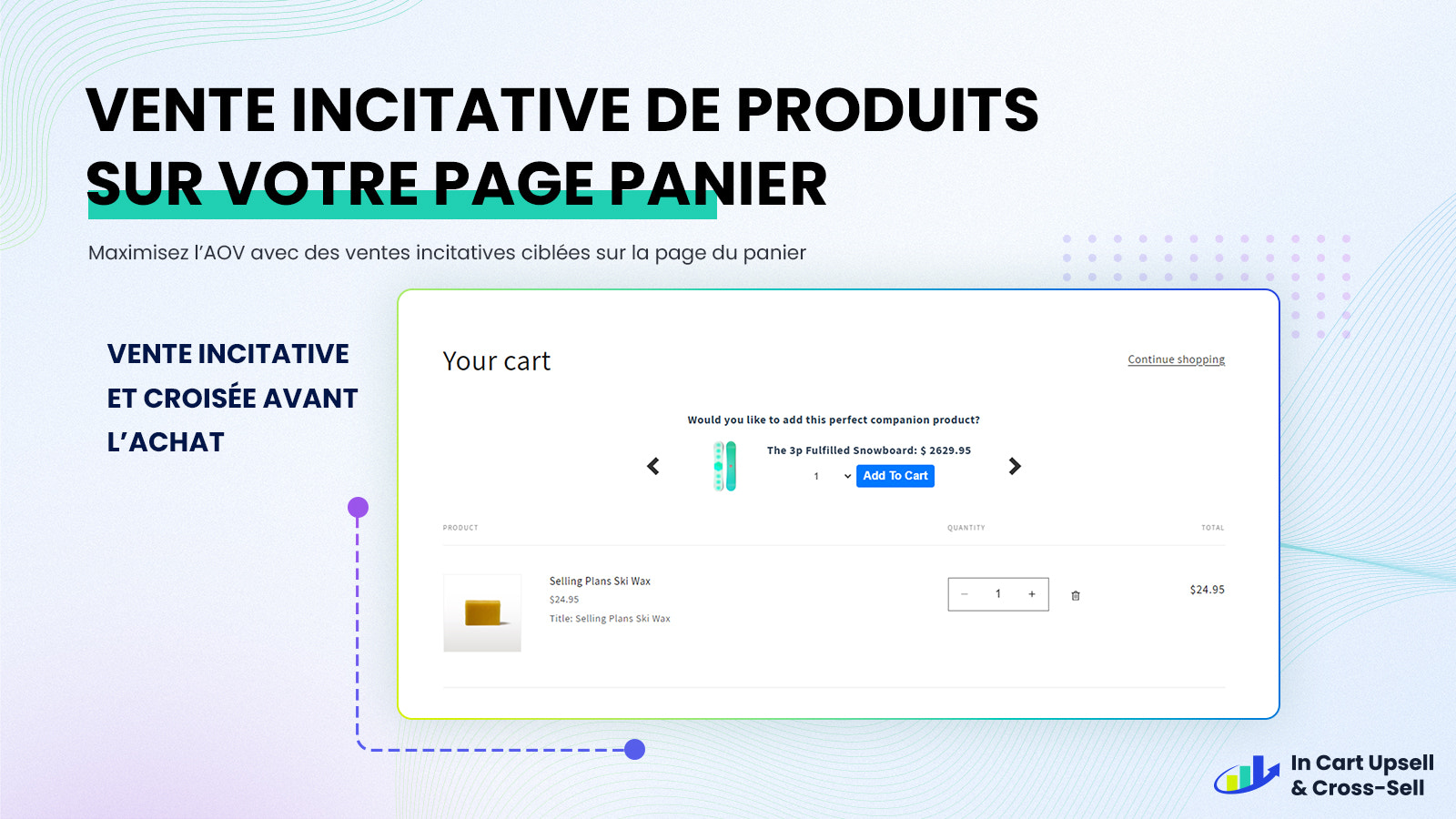 Offer upsells & cross sells on the cart page