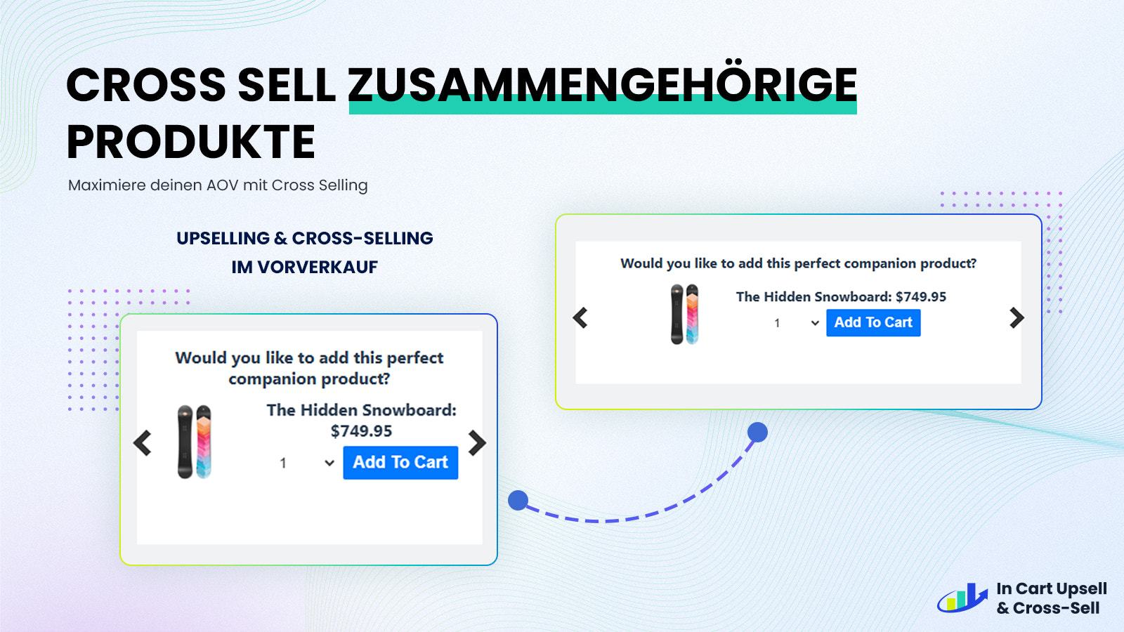 Offer upsells & cross sells that complement existing purchases