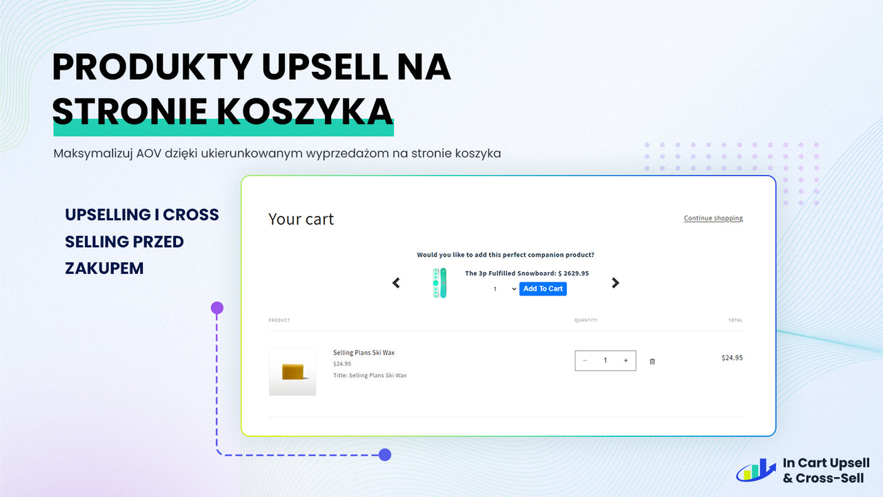 Offer upsells & cross sells on the cart page