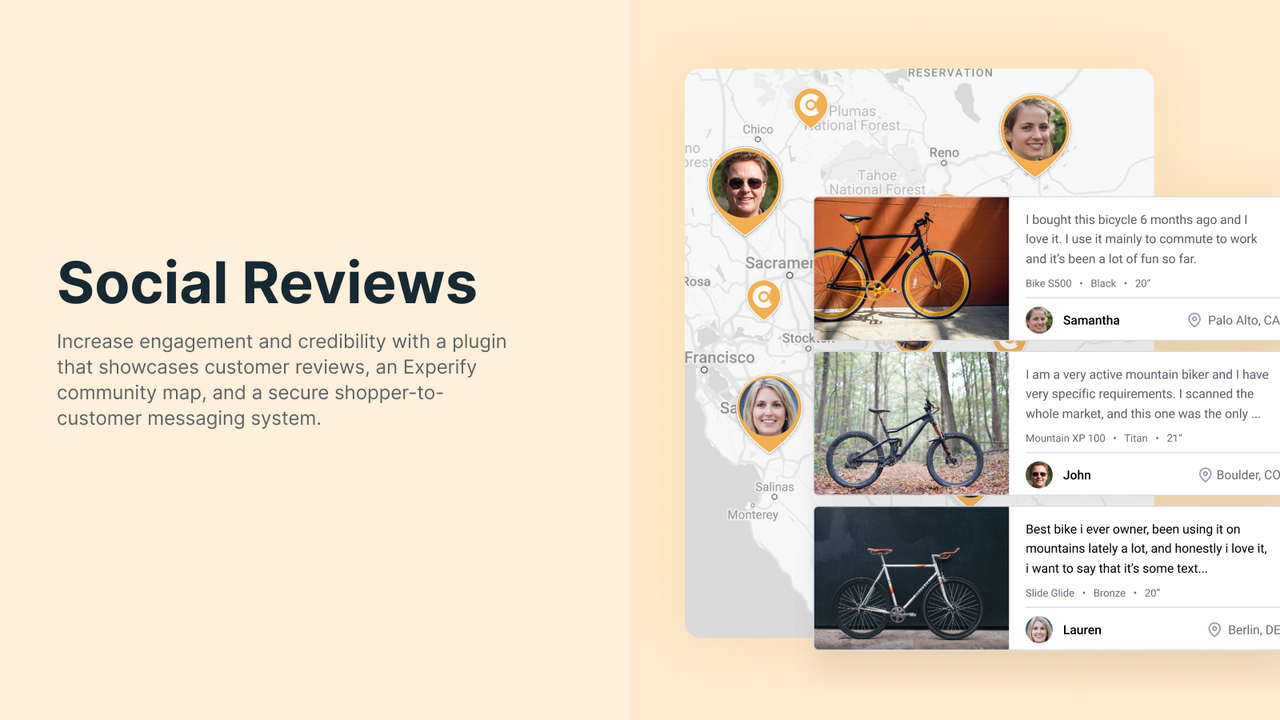Experify Social Reviews plugin for your webshop.