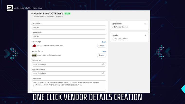 Vendor Sections by MDG Screenshot