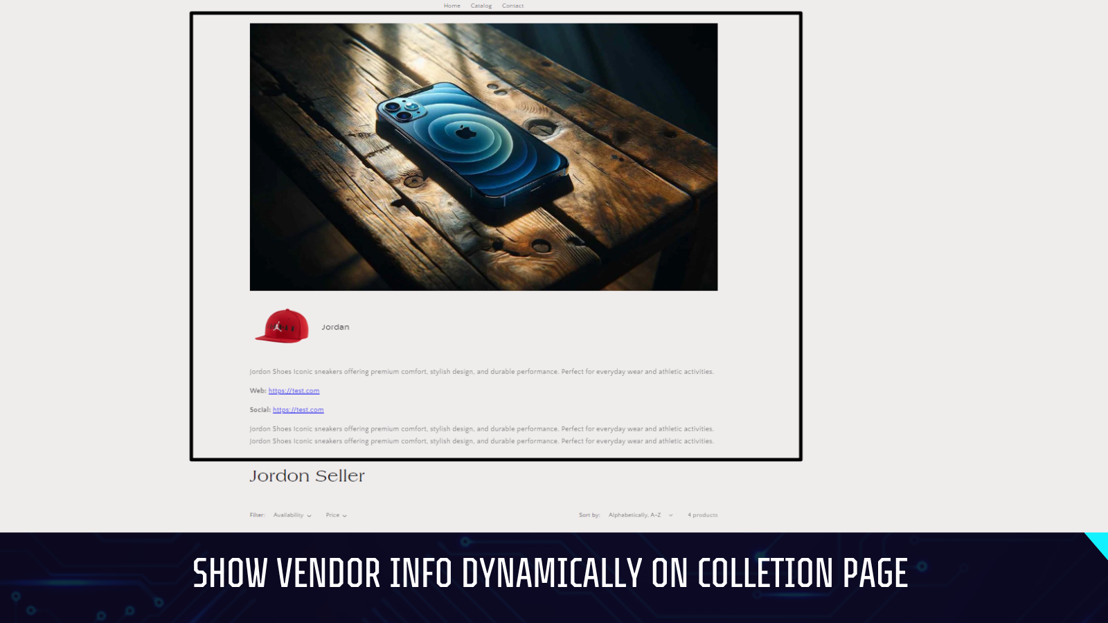 Vendor Sections by MDG Screenshot