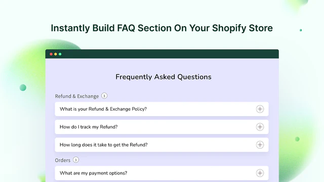 Bygg omedelbart FAQ-avsnitt i din Shopify-butik