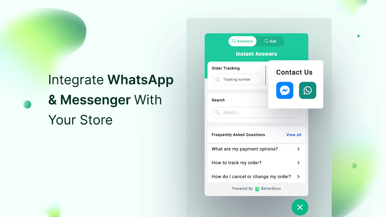 Integreer WhatsApp & Messenger met je winkel