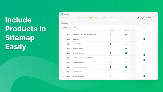 StoreSEO Sitemap