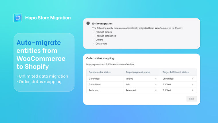 HAPO Store Migration Screenshot